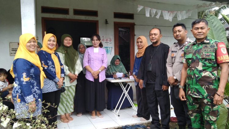 Babinsa Koramil 06-05/Bogor Utara Hadiri Kegiatan Posyandu Soka