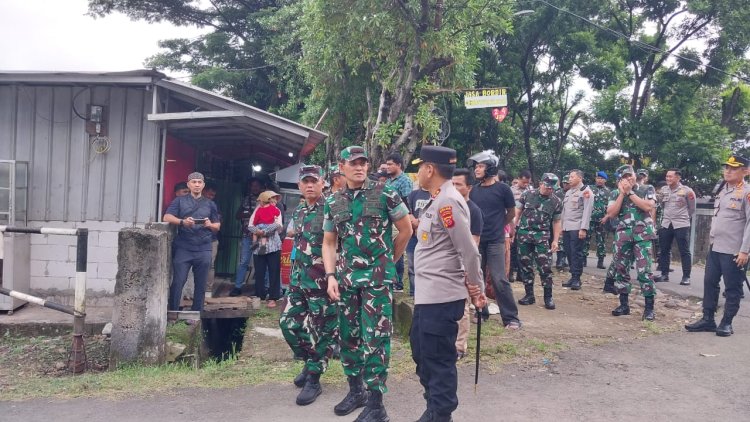 Dandim 0606/Kota Bogor Dampingi Danrem 061/SK Pimpin Pengamanan Kunjungan VVIP Presiden RI, Prabowo Subianto di Kota Bogor
