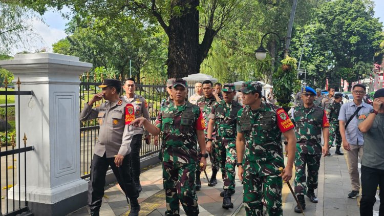 Apel Gelar Pasukan Pam VVIP Kunjungan Kenegaraan Presiden Turki di Istana Bogor