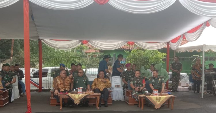 DANDIM 0622/KAB SUKABUMI HADIRI PERESMIAN KANTOR SUBDENPOM PERSIAPAN PALABUHANRATU
