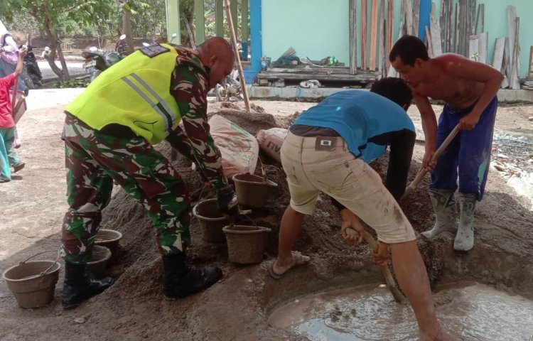 BABINSA KORAMIL 2212/TEGALBULEUD GELAR KARYA BHAKTI PERBAIKAN MASJID AT-TAQWA