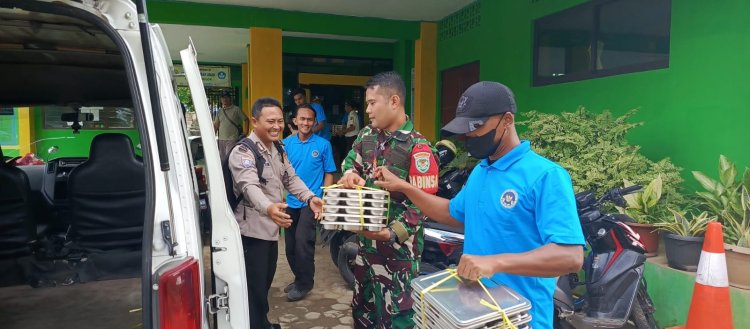Pendistribusian Makanan Bergizi Gratis di Dua Lokasi Wilayah Kodim 0622/Kab. Sukabumi