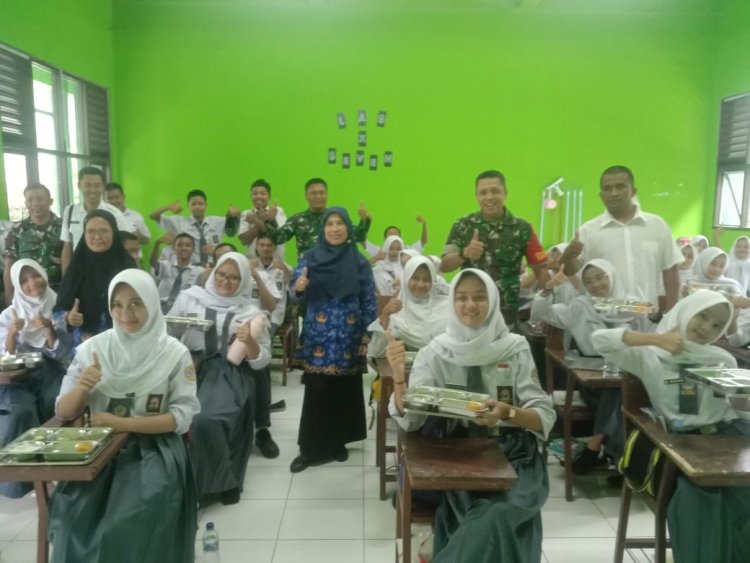 Kodim 0622/Kab Sukabumi Sukseskan Program Makan Bergizi Gratis (MBG)