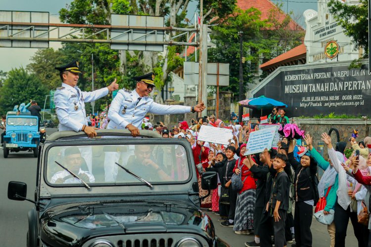 Ribuan Pelajar Antusias Sambut Pemimpin Baru Kota Bogor
