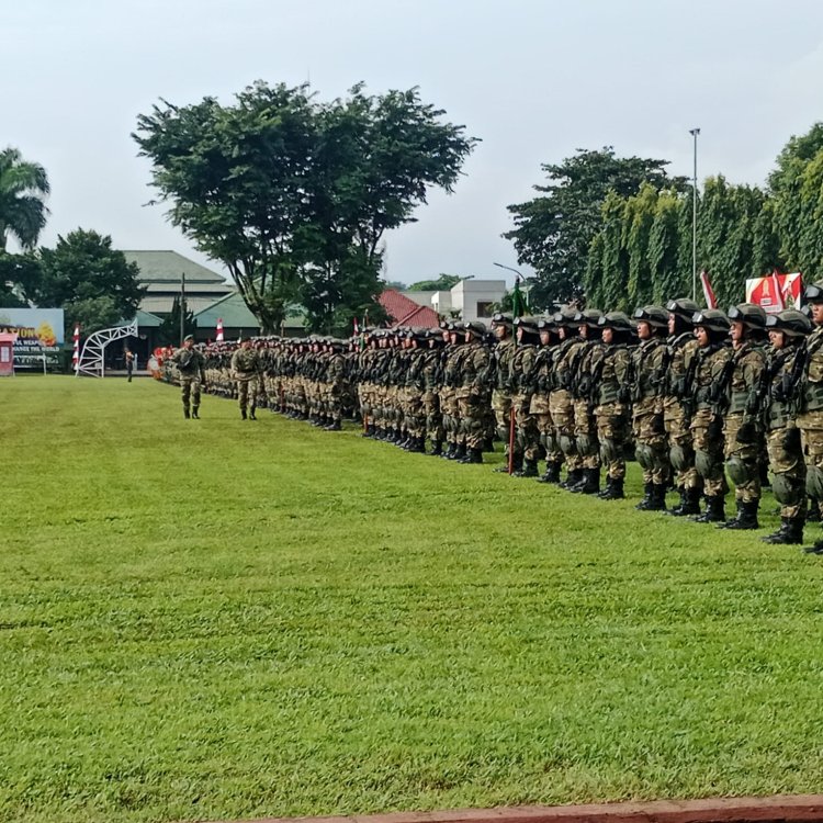 Danrem 061/SK hadiri  Upacara Penetapan Komcad di Pusdikzi Bogor,