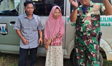 Babinsa Koramil 2204/Cikidang Dampingi Puskesmas Evakuasi ODGJ di Desa Cikarae Thoyibah