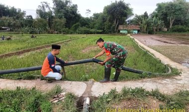 Babinsa Koramil 2208/Nyalindung Hadiri Pembukaan Pesantren Kilat di Desa Sukamaju