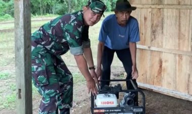 Babinsa Koramil 2212/Tegalbuleud Dampingi Pengecekan Alsintan di Kp. Pasirsalam