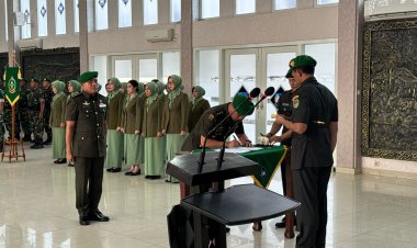 Danrem 061/Suryakancana Pimpin Sertijab Kasi Intel