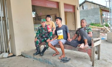 Babinsa Koramil 2210/Pabuaran Laksanakan Kegiatan Komsos Bersama Warga