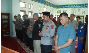 Polres Sukabumi Gelar Salat Gaib dan Doa Bersama untuk Tiga Anggota Polri yang Gugur