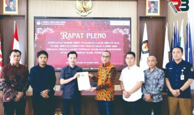 KPU Pesawaran Tetapkan Nomor Urut Pasangan Calon untuk PSU Pilbup 2024