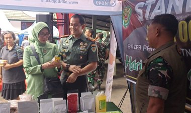 TNI hadir ditengah Masyarakat menjelang lebaran hari raya Idul Fitri 1446 Hijriah,