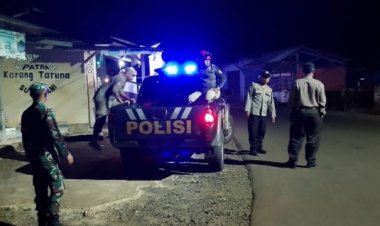 Patroli Malam Gabungan TNI-Polri Jaga Keamanan Wilayah Parakansalak