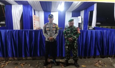 TNI-POLRI Bersinergi Amankan Arus Mudik di Pos Pam RTH Balai Desa Citepus