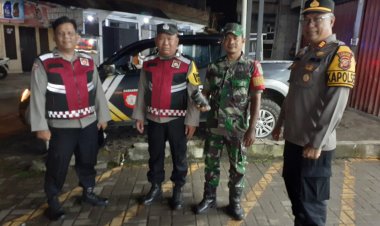 Patroli Malam Bersama Serka Hartono dan Polsek Kalapanunggal di Kecamatan Kalapanunggal