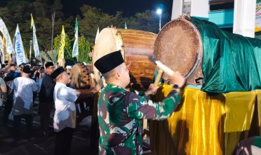 Anggota Koramil 2202/Palabuhanratu, Serma Bayu Setiaji Laksanakan Kegiatan Gema Takbir Mubarokah Sukabumi 1446 H Tahun 2025