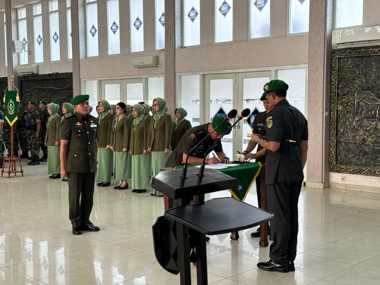 Danrem 061/Suryakancana Pimpin Sertijab Kasi Intel