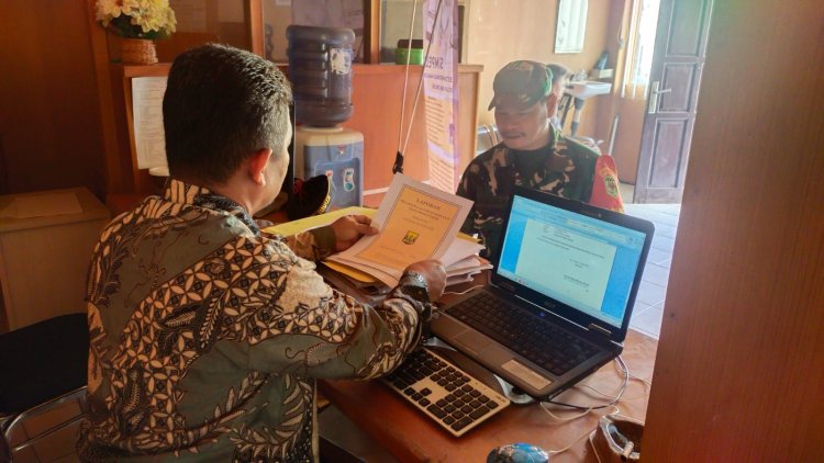 Babinsa Koramil 2211/Sagaranten Laksanakan Puldatater di Desa Mekarjaya