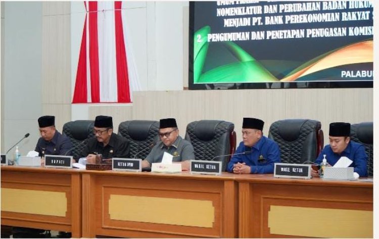 DPRD Kabupaten Sukabumi Gelar Rapat Paripurna Bahas Perubahan Nomenklatur dan Badan Hukum Perumda BPR Sukabumi