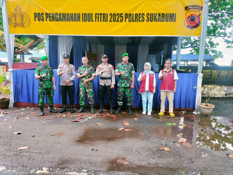 Kodim 0622 Kabupaten Sukabumi Laksanakan Patroli dan Pengamanan di POSPAM POLRES Sukabumi