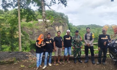 Danposramil Koramil 2211/Sagaranten Laksanakan Monitoring di Tempat Wisata Curug Caweni