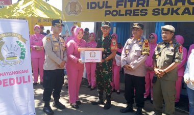 Wakapolres Sukabumi dan Ibu Bhayangkari Kunjungi Pos PAM Wisata Pantai Karang Hawu, Wujud Sinergitas TNI-POLRI