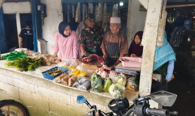 Babinsa Koramil 2206/Parakansalak Laksanakan Pengecekan Harga Sembako di Desa Bojonglongok