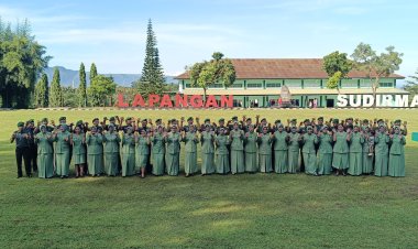 Upacara Kenaikan Pangkat Periode 1 April 2025 dan Halalbihalal 1445 H/2025 M di Kodim 0622/Kabupaten Sukabumi