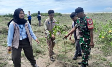Personil Koramil 2212/Tegalbuleud Hadiri Program Penanaman 4.000 Bibit Pohon PTMGRMD Wilayah Sukabumi–Cianjur Resmi Dimulai