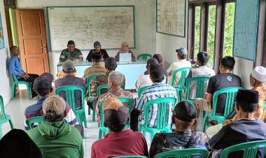 Babinsa Cimanggu Dampingi Danposramil Hadiri Kunjungan Kementan Dukung Percepatan LTT