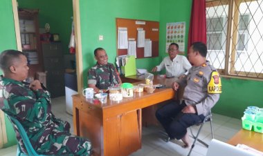 BABINSA KORAMIL 2208/NYALINDUNG LAKSANAKAN KOMUNIKASI SOSIAL DENGAN KEPALA BPP KECAMATAN GEGER BITUNG