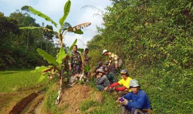 Babinsa Koramil 2207/Jampangtengah Hadiri Halal Bihalal Tingkat Kecamatan