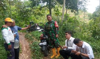 BABINSA KORAMIL 2204/CIKIDANG LAKSANAKAN KOMSOS DENGAN WARGA DESA CIKIRAY