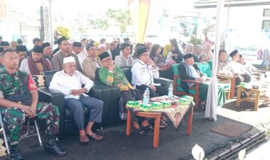 Babinsa Koramil 2205/Kalapanunggal Hadiri Kegiatan Halal Bihalal dan Expose Zakat di Kecamatan Kabandungan