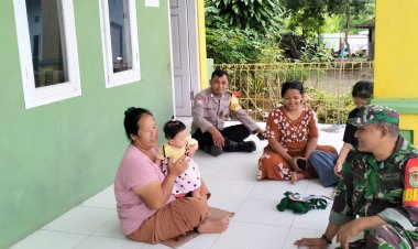Babinsa Koramil 2202/Palabuhanratu Laksanakan Komsos Bersama Kader Posyandu