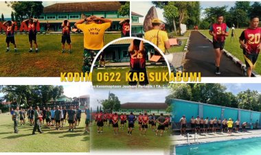 Tes Kesamaptaan Jasmani Periodik I TA. 2025 Kodim 0622/Kab. Sukabumi Berlangsung Lancar