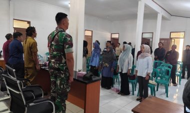 Babinsa Koramil 2208/Nyalindung Hadiri Musdes Khusus Pembentukan Koperasi Desa Merah Putih