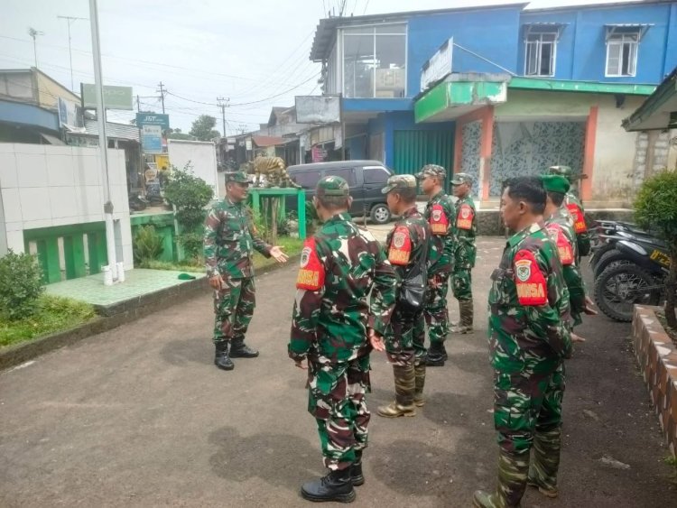 Koramil 2207/Jampangtengah Laksanakan Apel Pengamanan Libur Lebaran