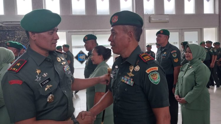 DANREM PIMPIN LANGSUNG SYUKURAN KENAIKAN PANGKAT PERSONEL MAKOREM 061/SURYAKANCANA