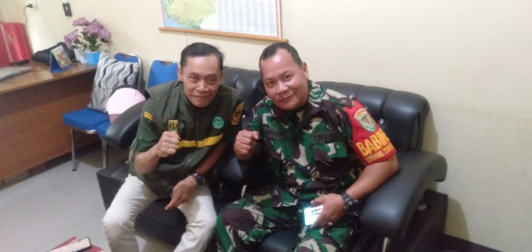 Danramil 2201/Cisolok Lakukan Kunjungan Silaturahmi ke Kecamatan Cikakak