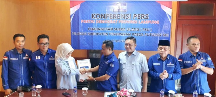 Demokrat Mantap Dukung Nanda-Anton di PSU Pesawaran 2025