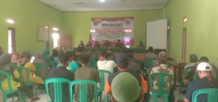 Pembentukan Koperasi Merah Putih, Pemerintah Desa Cibuntu Gelar Musdesus Khusus