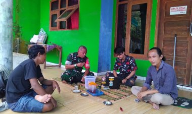 Babinsa Koramil 2208/Nyalindung Tingkatkan Komunikasi Sosial dengan Tokoh Pemuda