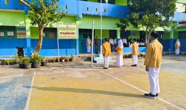 Personel Koramil 2206/Parakansalak Gelar Upacara dalam Rangka Sosialisasi Rekrutmen TNI AD