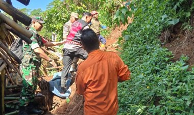 Tanah Longsor Landa Dua Titik di Kabupaten Sukabumi, Dapur Rumah Warga Tertimpa Material Longsoran