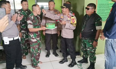 Kapolsek Jampangkulon Sampaikan Ucapan Selamat HUT ke-79 Kodam III/Siliwangi
