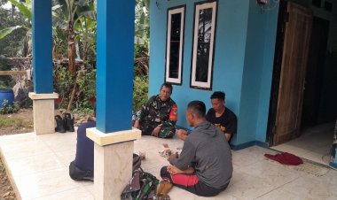 Babinsa Koramil 2214/Surade Laksanakan Komsos di Desa Pasiripis