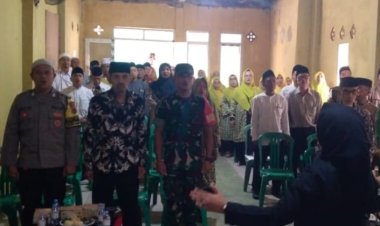 Babinsa Koramil 2206/Parakansalak Hadiri Musda dan Pelantikan MUI Desa Bojonglongok