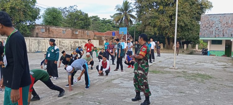 Babinsa Koramil 2202/Palabuhanratu Dampingi Pembentukan Kader NU di SMPN 1 Simpenan